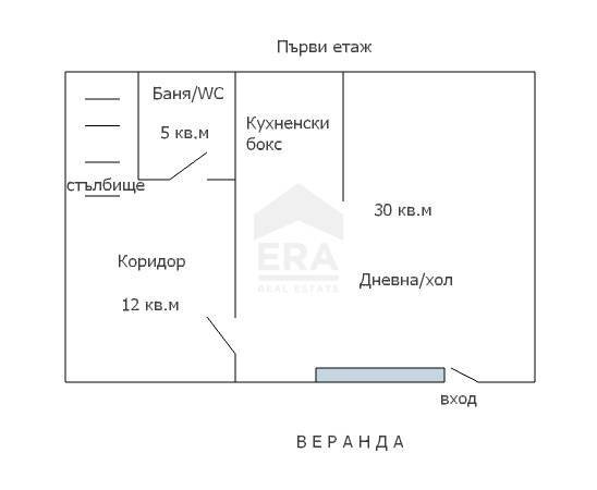 Вили Варна (квартал м-т Акчелар) - етажен план 1