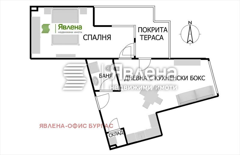 Apartment Burgas (neighborhood Меден рудник - зона Г) - photo 1