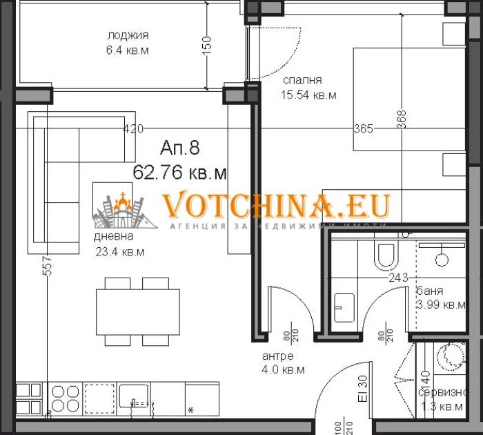 Apartment гр. Варна, Varna (neighborhood Аспарухово) - photo 1