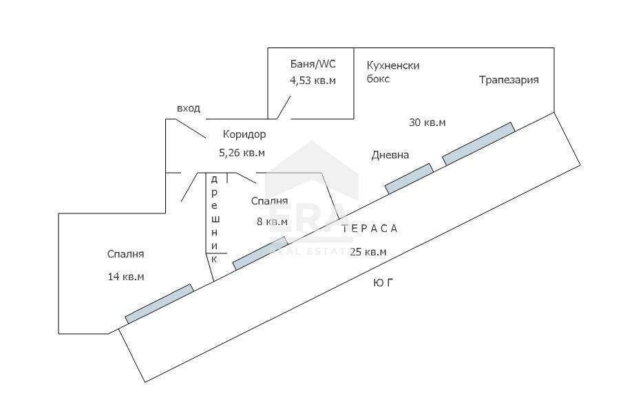 Trilocale Varna - planimetria 1