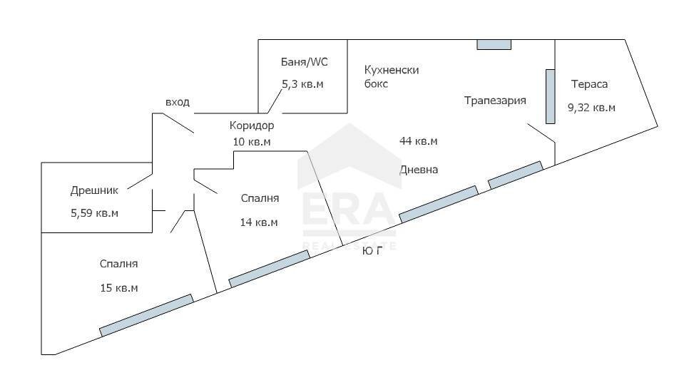 Trilocale Varna - planimetria 1