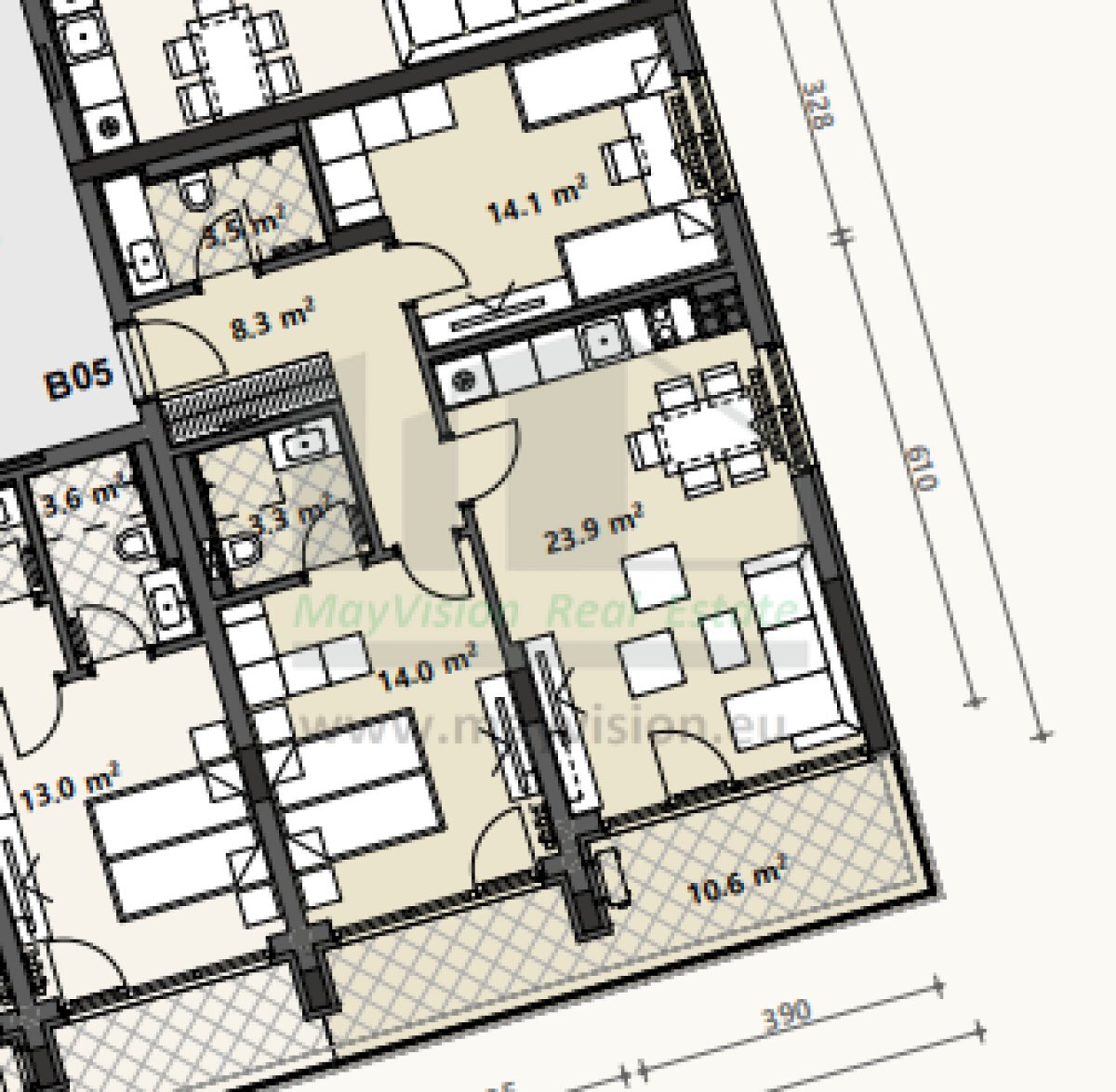 Three-room apartment Sofia (neighborhood Овча купел 2) - photo 1