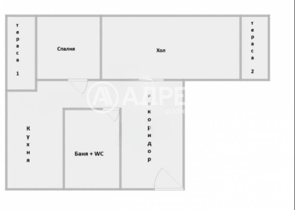 Two-room apartment Plovdiv city, Plovdiv - floor plans 1