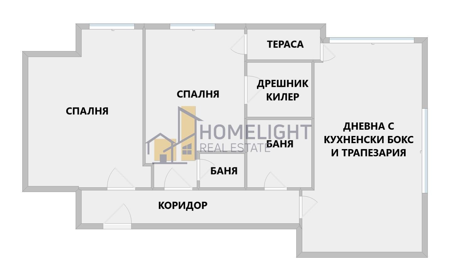 Three-room apartment Sofia (neighborhood Люлин 9) - photo 1