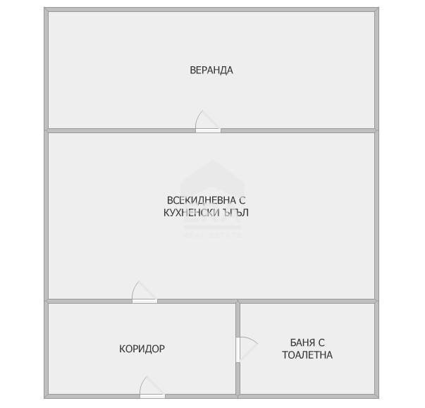 One-room apartment Burgas - floor plans 1