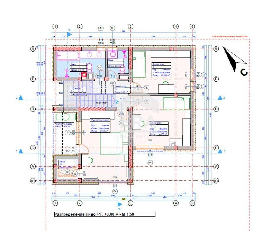 Villa Božurište - floor plans 1
