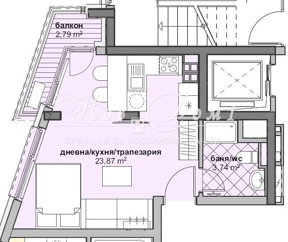 One-room apartment Sofia (neighborhood Люлин 6) - photo 1