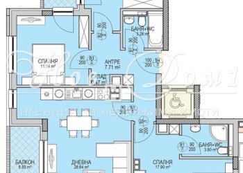 Four-room apartment Sofia (neighborhood Кръстова вада) - photo 1