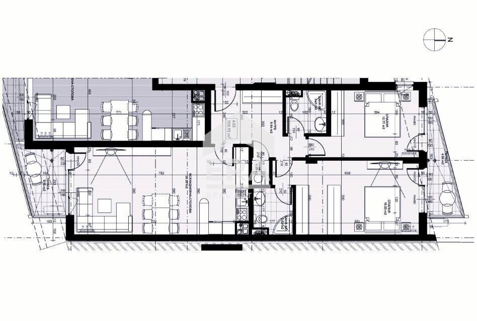 Three-room apartment Sofia (neighborhood Оборище) - floor plans 1