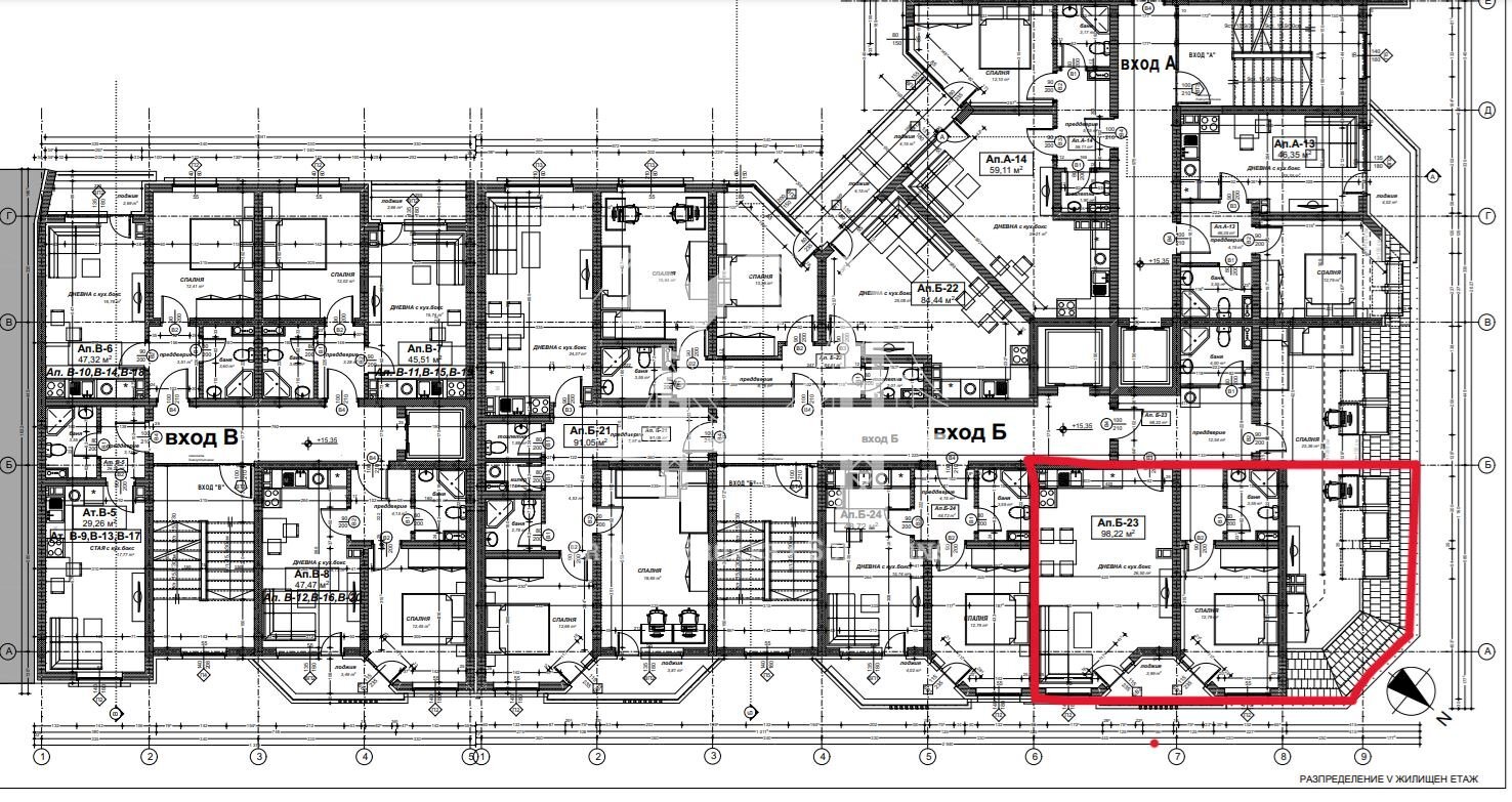 Three-room apartment Sofia (neighborhood Дружба 1) - photo 1