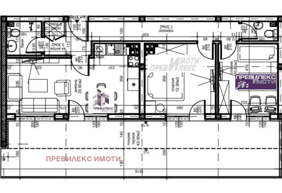 Trilocale Plovdiv (zona Въстанически) - foto 1