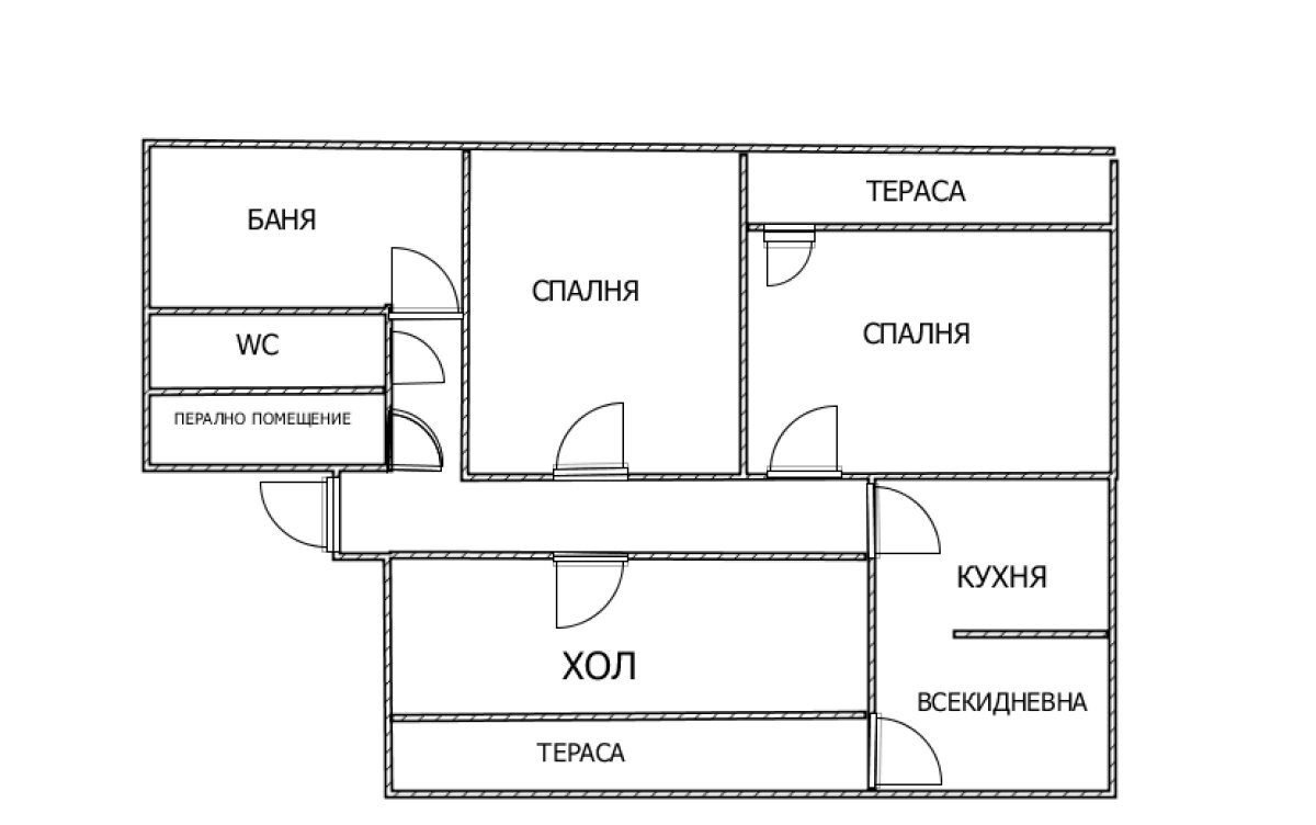 Four-room apartment Куршун чешма, Shumen - photo 1