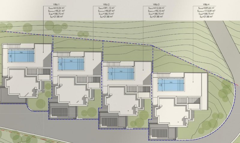 Villa Greece - floor plans 1