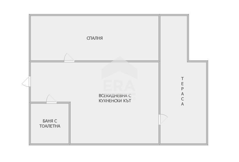 Two-room apartment Burgas - floor plans 1