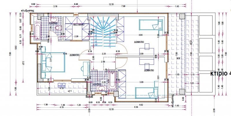 Villa Greece - floor plans 1