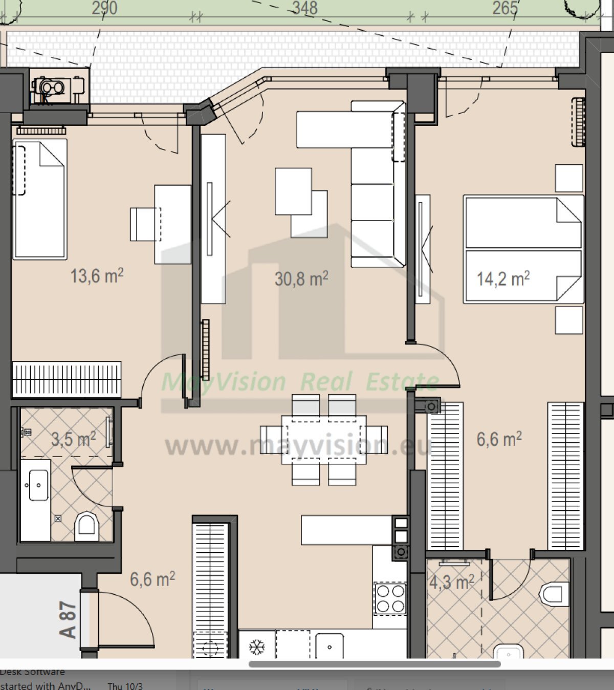 Three-room apartment Sofia (neighborhood Бъкстон) - photo 1