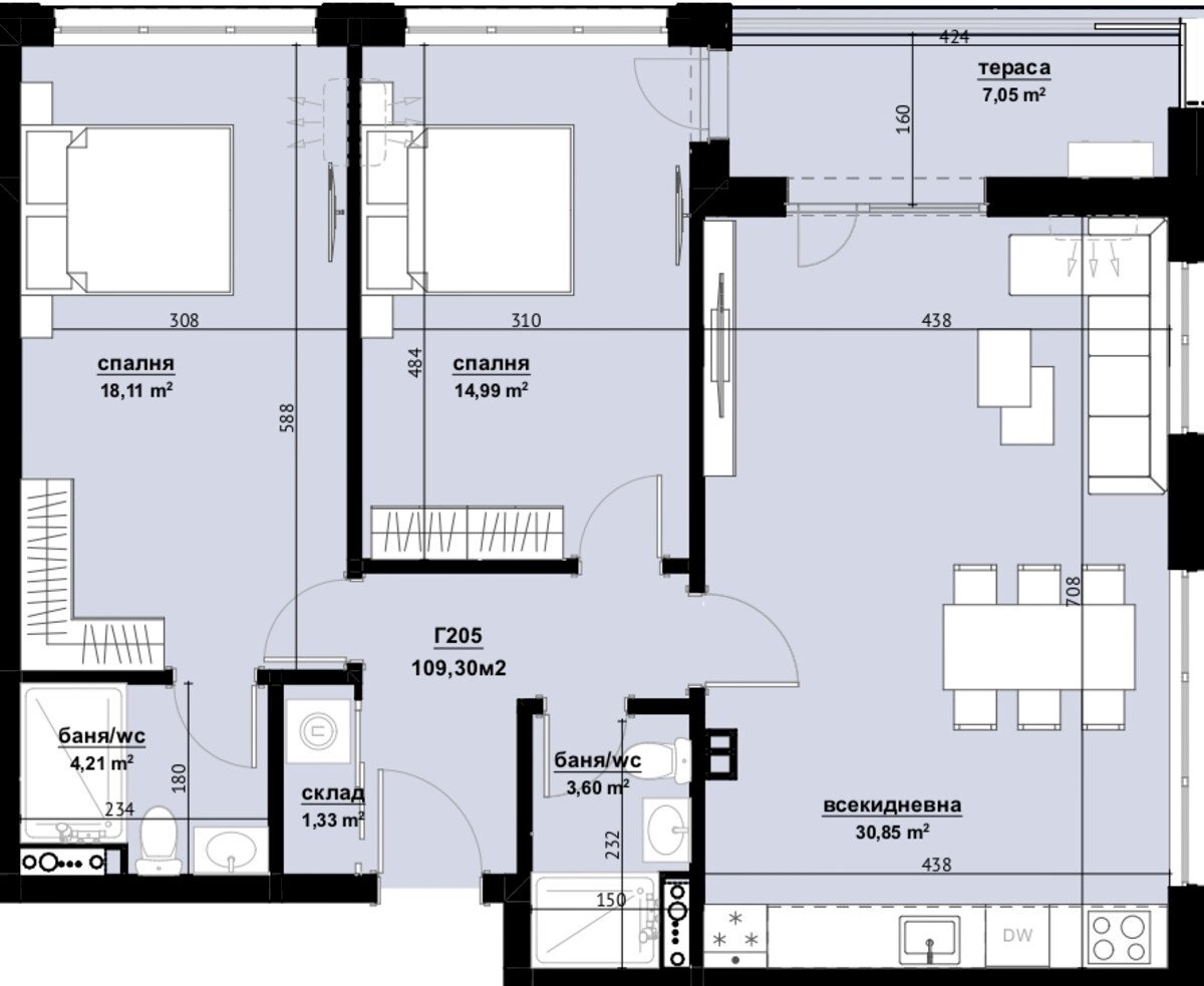 Apartment Burgas (neighborhood Изгрев) - photo 1