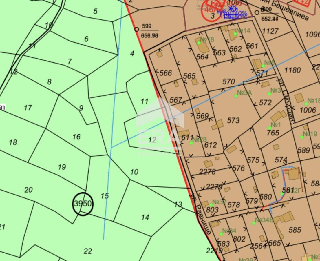 Terreno agricolo Sofia (zona Суходол) - planimetria 1