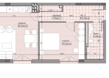 Two-room apartment Sofia (neighborhood Овча купел) - photo 1