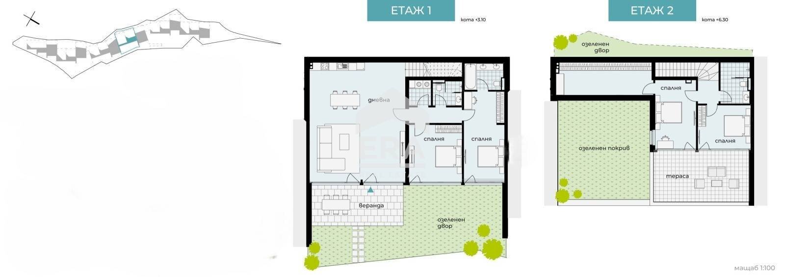 Villa Varna - floor plans 1