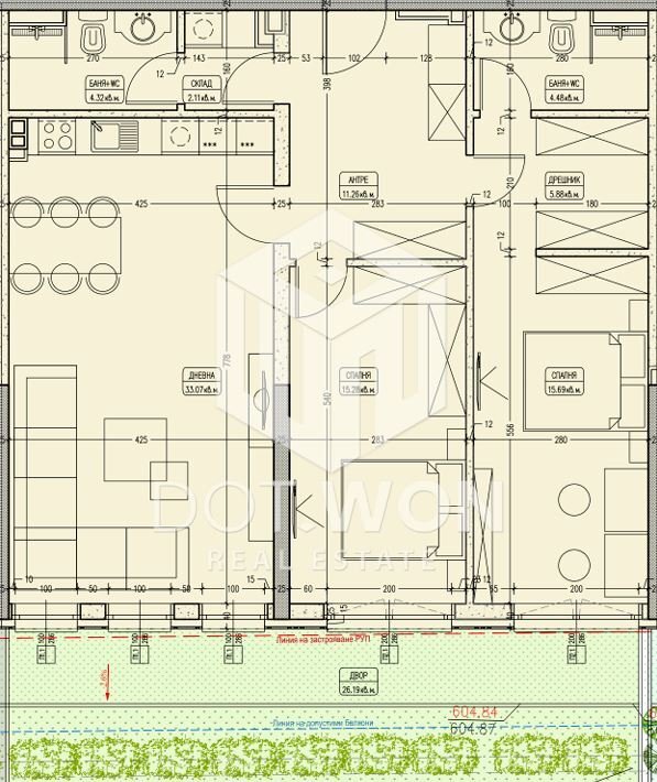 Trilocale Sofia (zona Кръстова вада) - foto 1