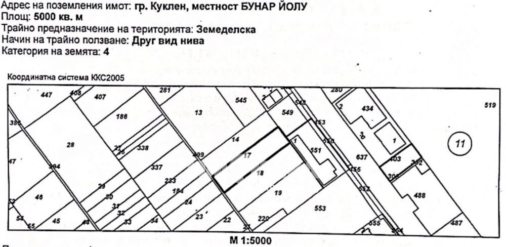 Agricultural land Kuklen village, Kuklen - floor plans 1