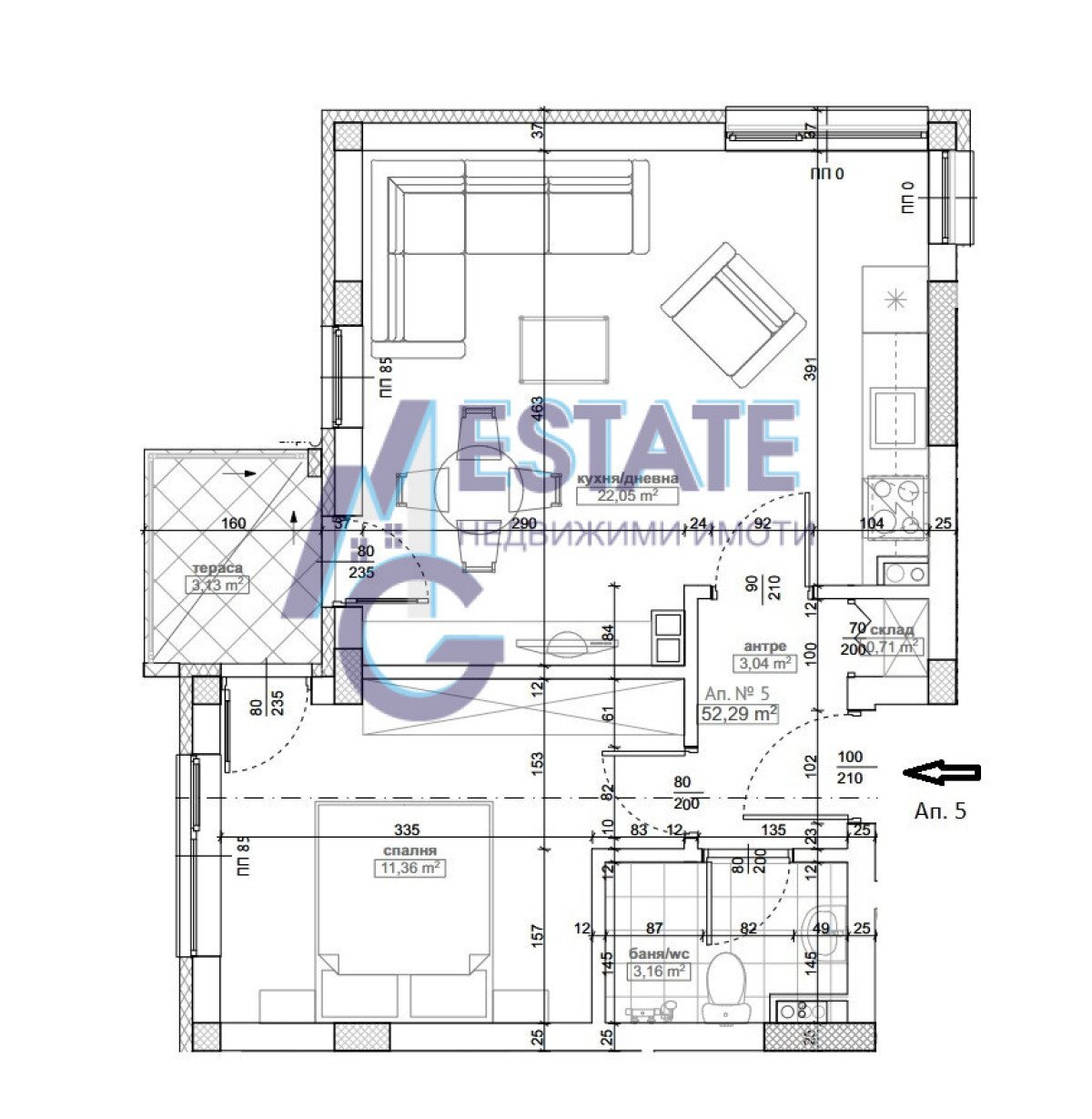 Two-room apartment гр. Приморско, Primorsko - photo 1