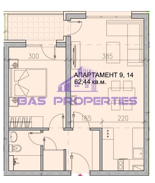 One-room apartment Sofia (neighborhood Модерно предградие) - photo 1