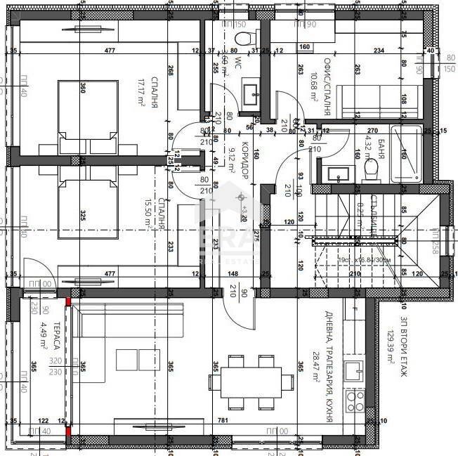 Quadrilocale Varna (zona м-т Сотира) - planimetria 1