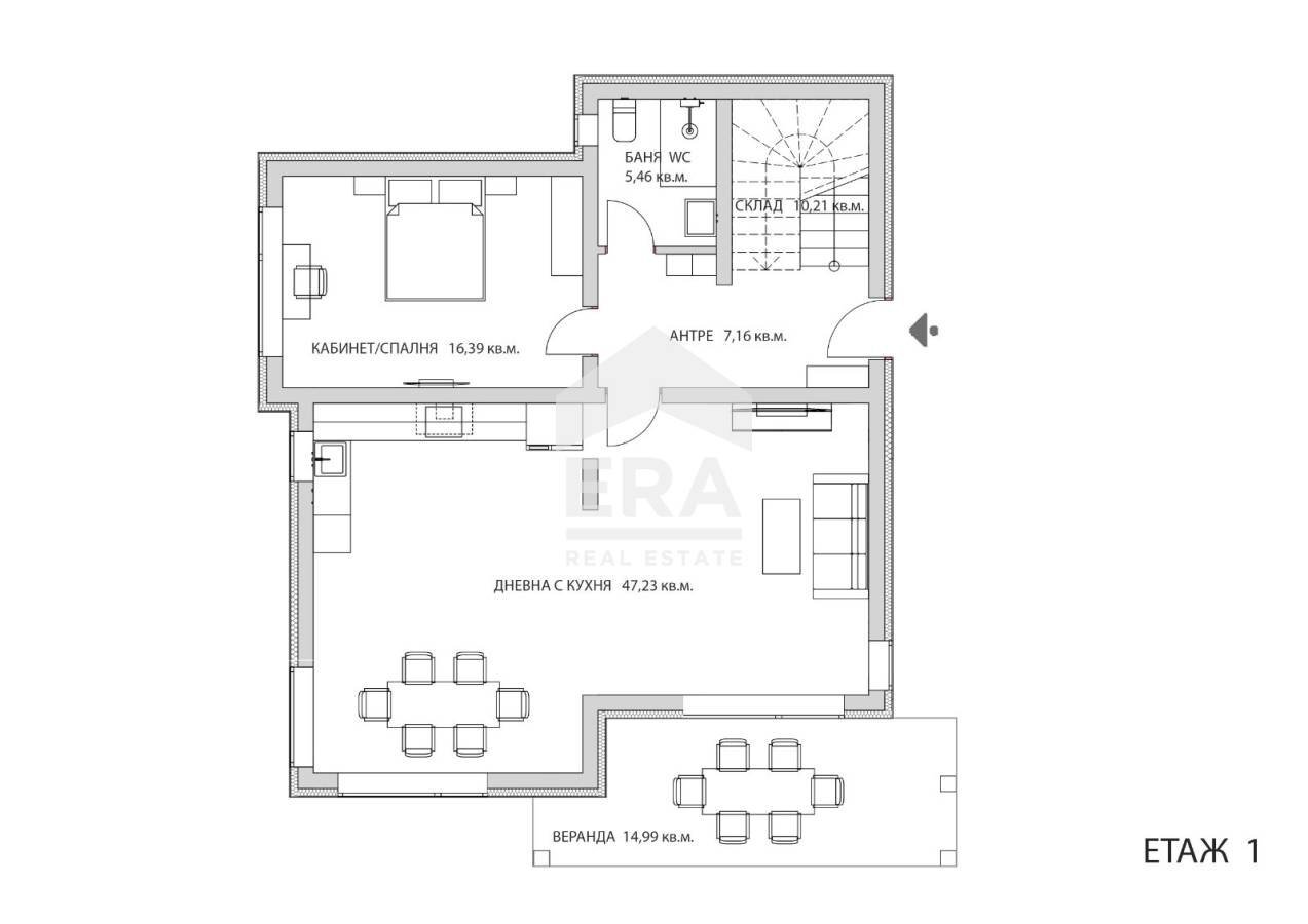 Villa Varna (zona м-т Манастирски рид) - planimetria 1