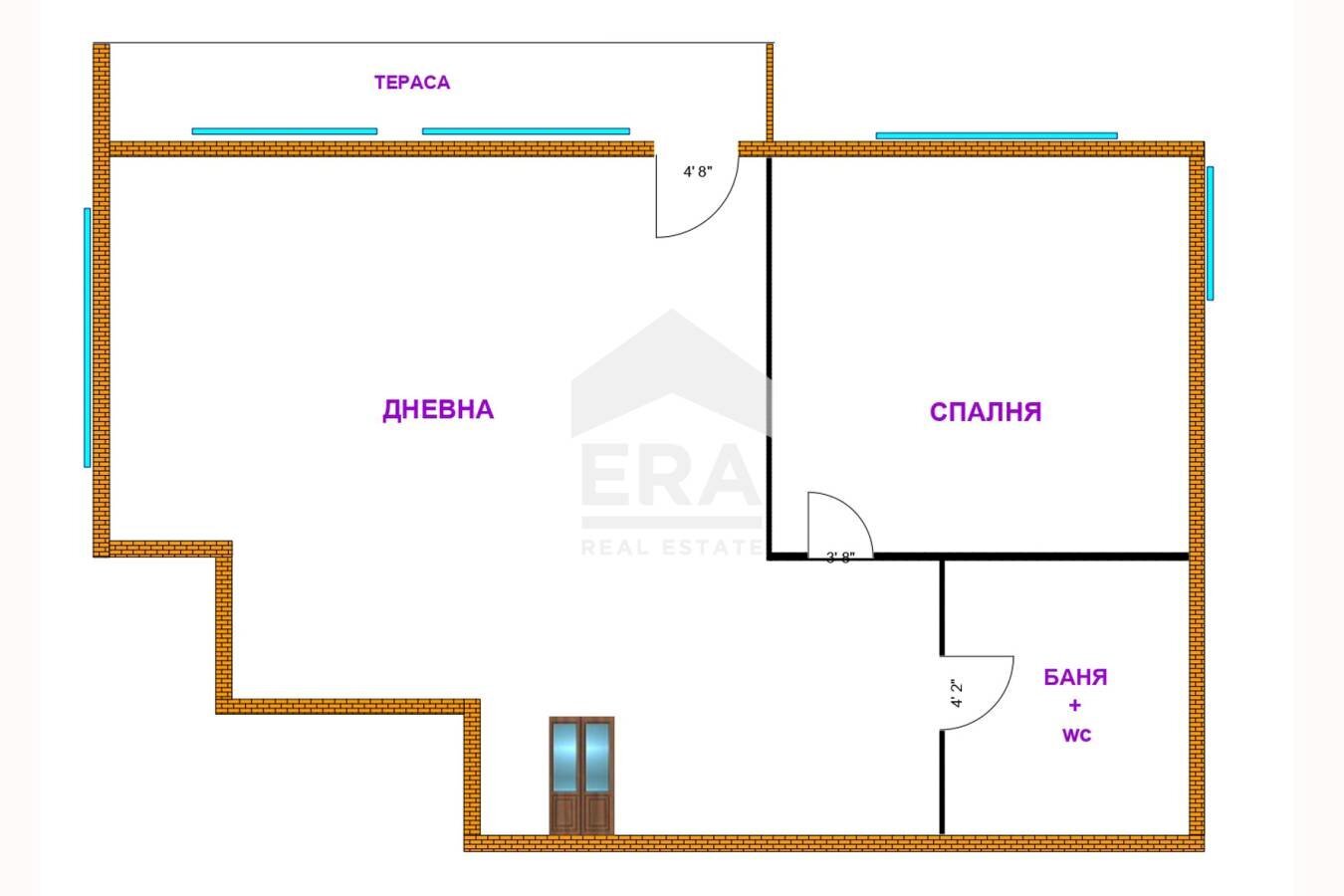 Bilocale Слънчев бряг, Burgas - planimetria 1