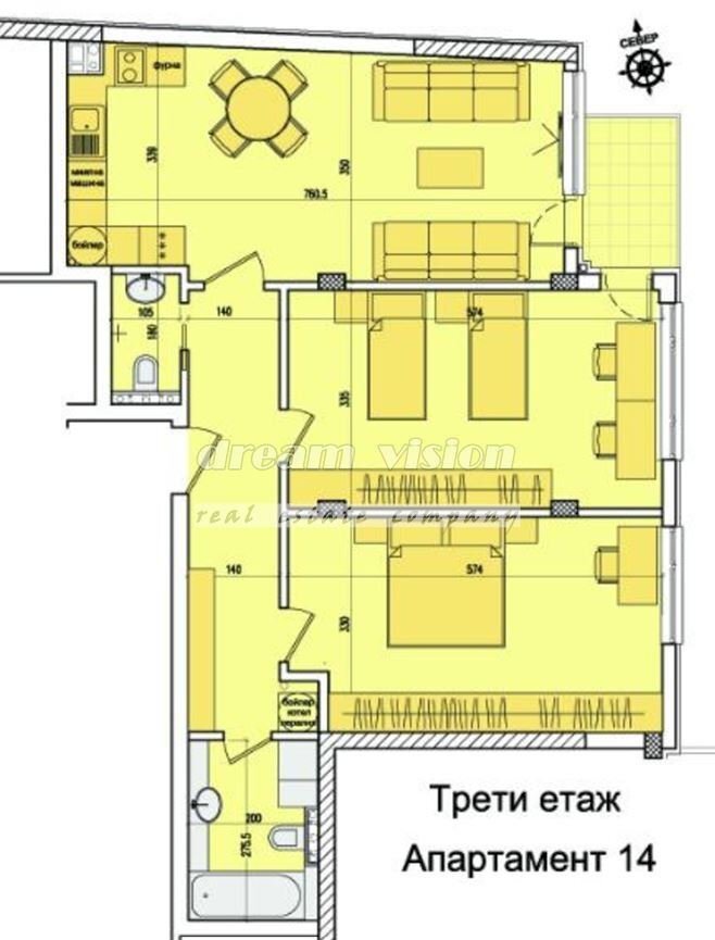 Trilocale Sofia (zona Кръстова вада) - foto 1