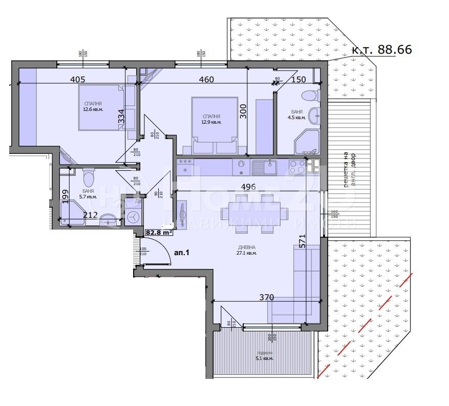 Apartment Varna (neighborhood м-т Траката) - photo 1