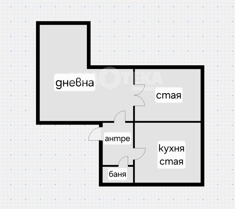 Three-room apartment Sofia - floor plans 1