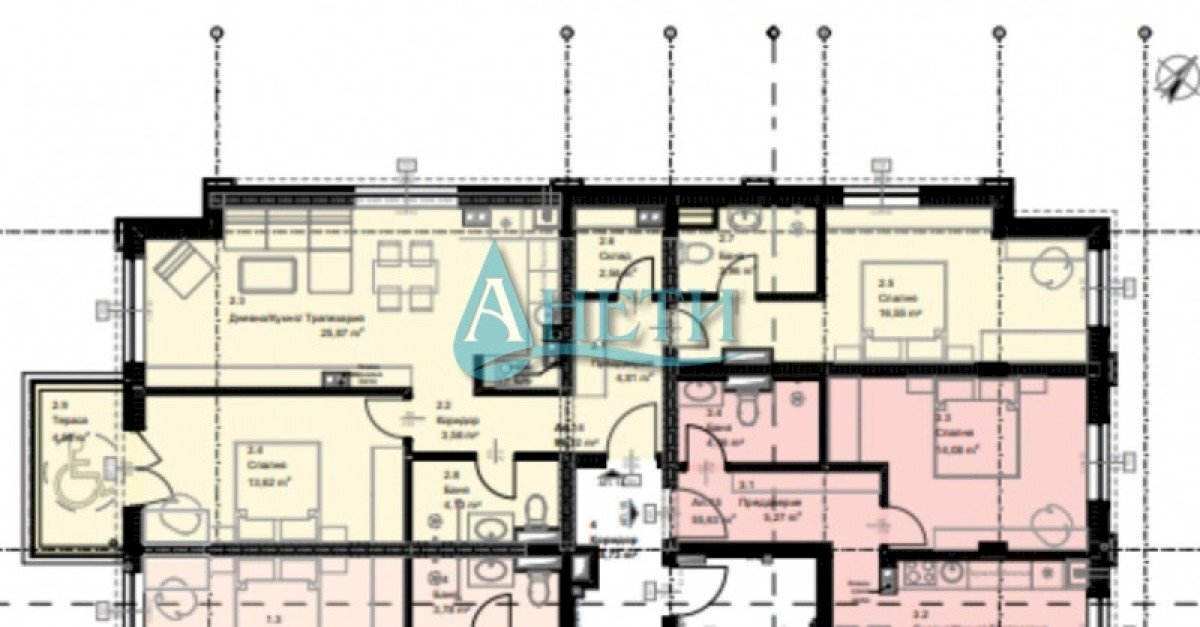 Three-room apartment Sofia (neighborhood Овча купел) - photo 1