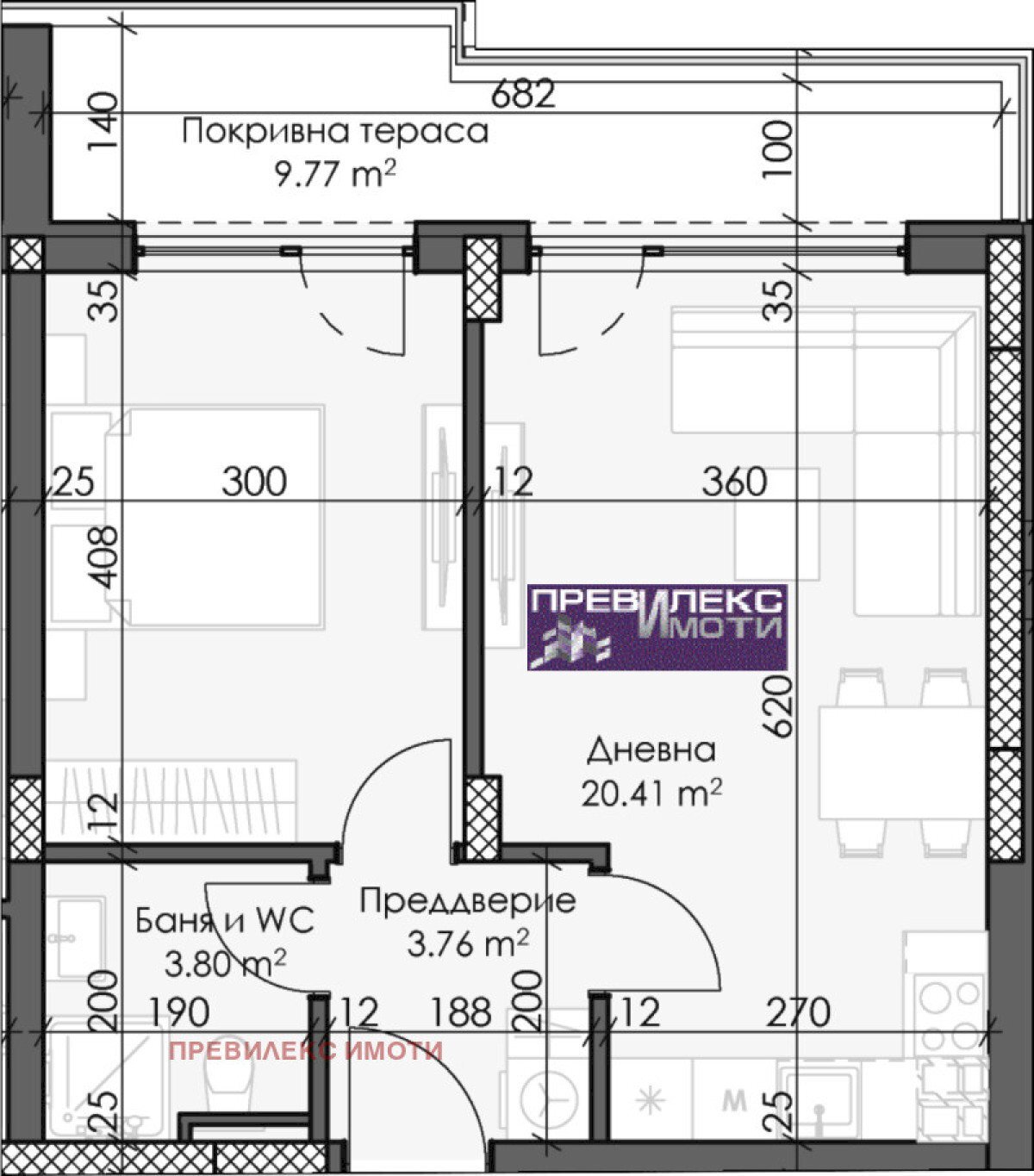 Two-room apartment Plovdiv (neighborhood Каменица 2) - photo 1