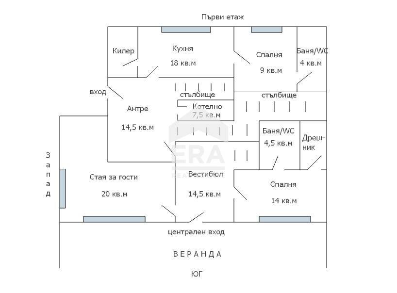 Villa Varna (neighborhood м-т Долна Трака) - floor plans 1