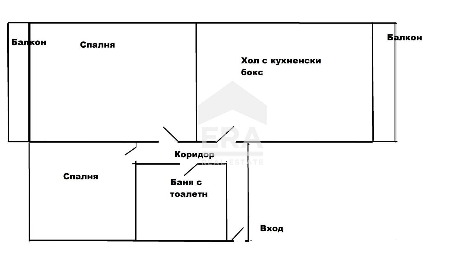 Three-room apartment Sofia (neighborhood Свобода) - floor plans 1