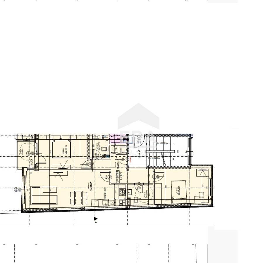 Three-room apartment Sofia (neighborhood Надежда 1) - floor plans 1