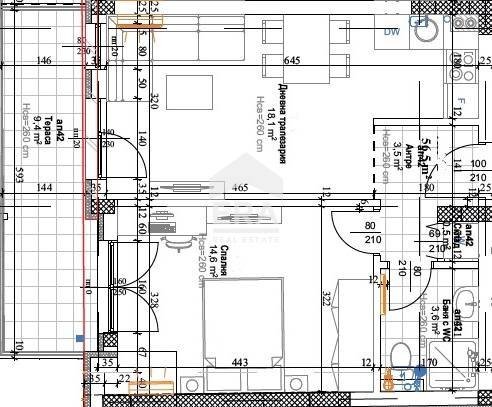 Bilocale Plovdiv (zona Център) - planimetria 1