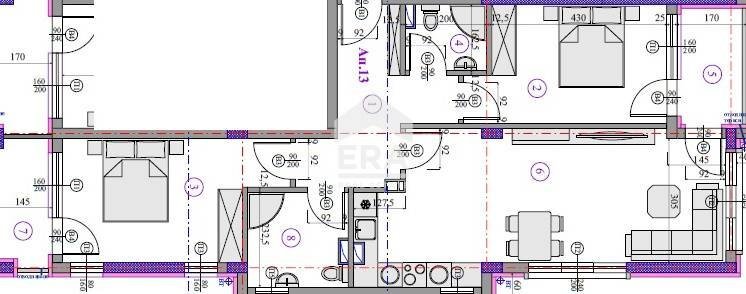 Trilocale Sofia (zona Малинова долина) - planimetria 1