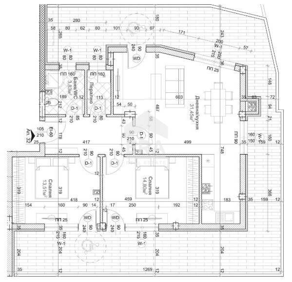 Trilocale Varna (zona Левски 2) - planimetria 1