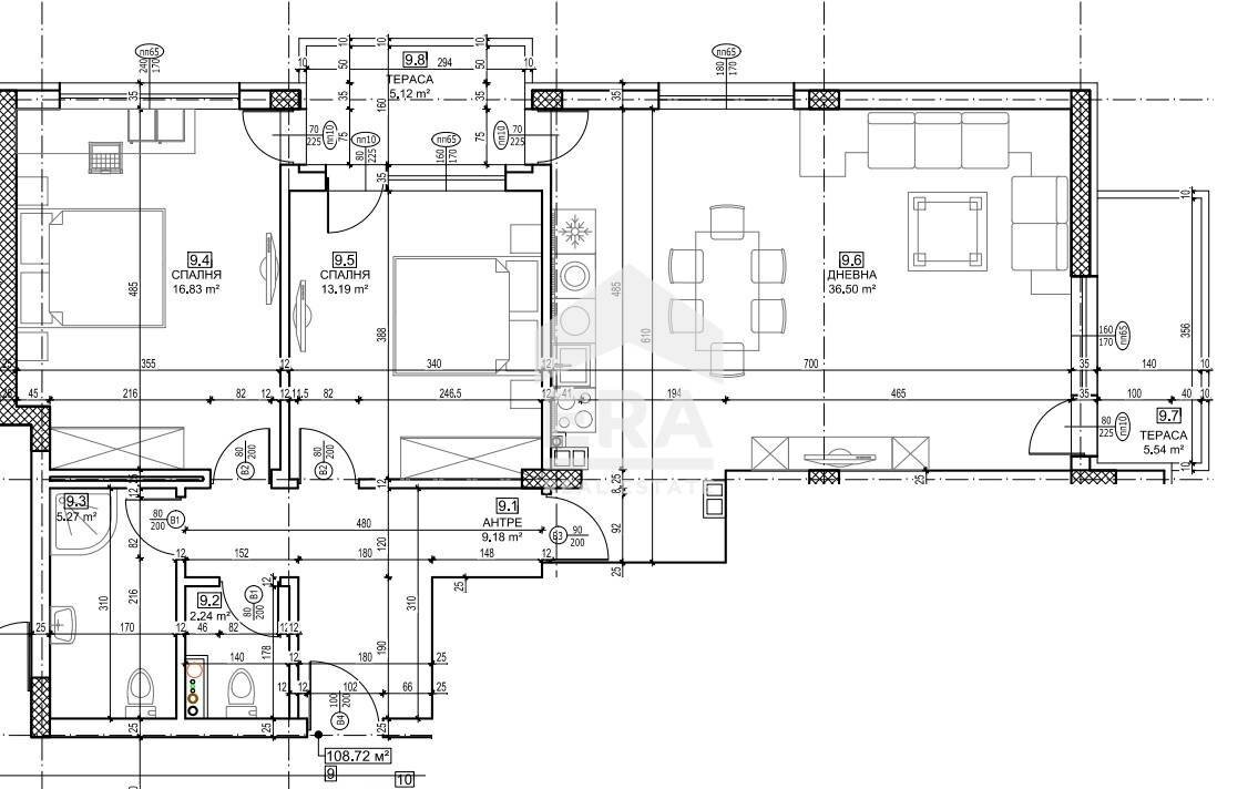 Three-room apartment Sofia (neighborhood Малинова долина) - floor plans 1