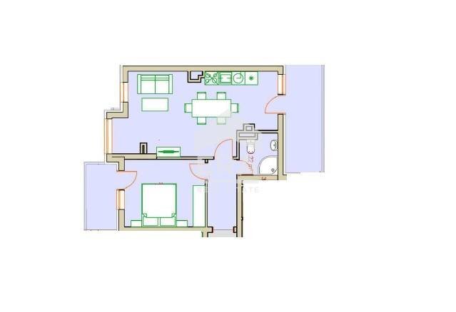 Two-room apartment Sofia (neighborhood Студентски град) - floor plans 1