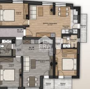 Three-room apartment Sofia (neighborhood Люлин 3) - floor plans 1