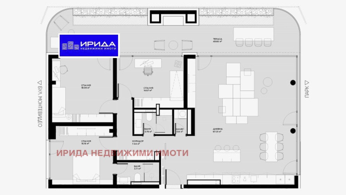 Four-room apartment Sofia (neighborhood Овча купел) - photo 1