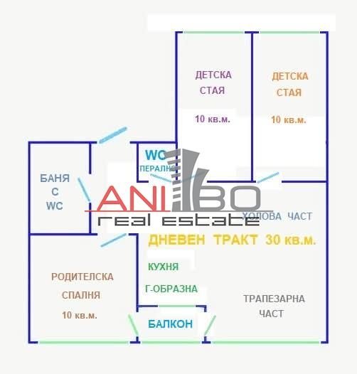 Three-room apartment Varna (neighborhood ВИНС) - photo 1