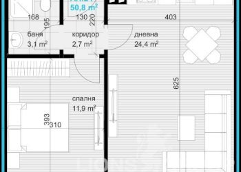Two-room apartment Varna (neighborhood Аспарухово) - photo 1