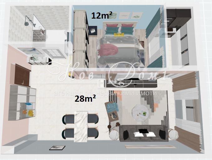 Two-room apartment Sofia (neighborhood Овча купел) - photo 1