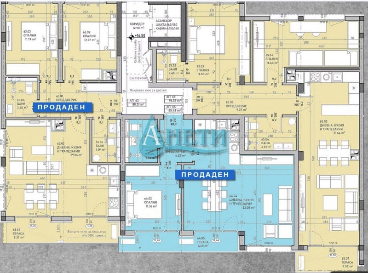 Three-room apartment Sofia (neighborhood Сухата река) - photo 1